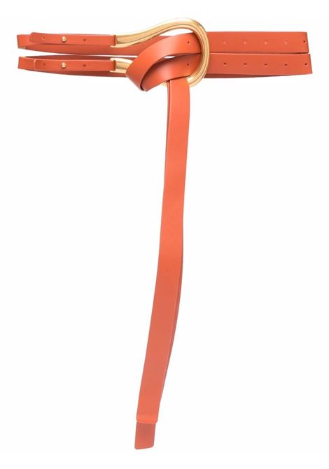 Maple orange calf leather double-strap belt  BOTTEGA VENETA | 577040-VMAU17654